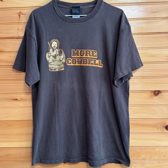 SNL More Cowbell 2006 Brown Graphic T-Shirt Large - Picture 1 of 6